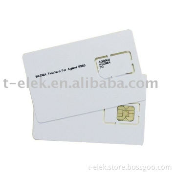WCDMA test card for mobile phone
